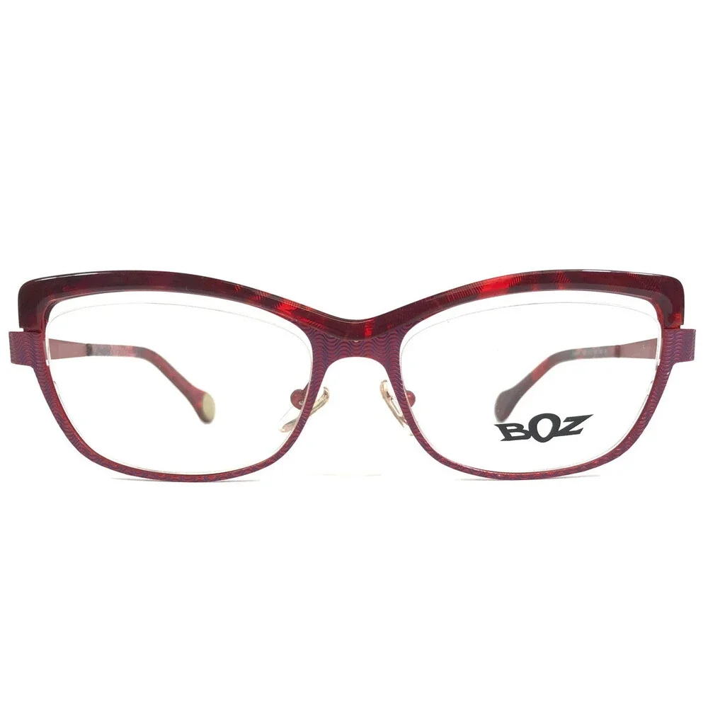 BOZ Eyeglasses Frames ZUMBA 7035 Purple Red Cat Eye Semi Rimmed 52-16.5-140